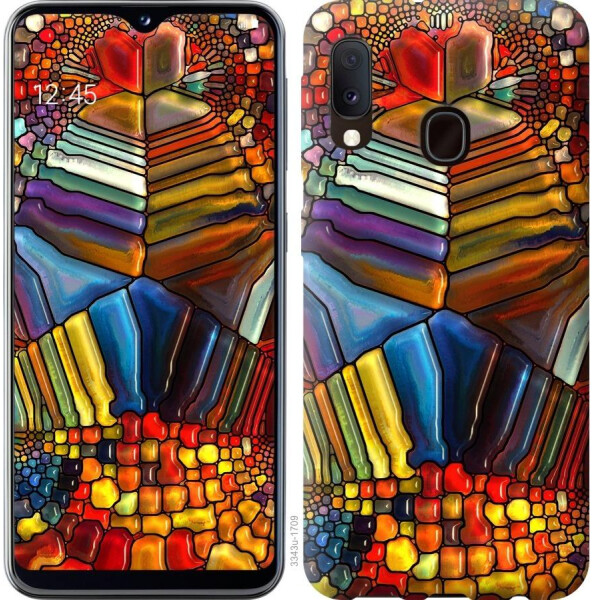 

Чехол на Samsung Galaxy A20e A202F Разноцветный витраж (04798)