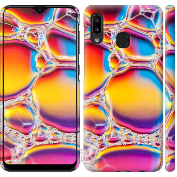 

Чехол на Samsung Galaxy A20e A202F Цветные пузыри (04798)