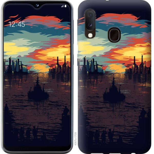 

Чехол на Samsung Galaxy A20e A202F Череп-абстракция (04798)