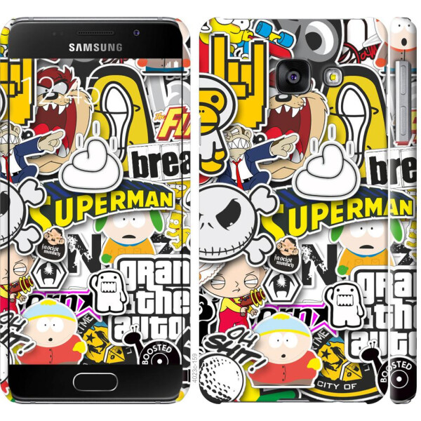 

Чехол на Samsung Galaxy A3 (2016) A310F Popular logos (04798)