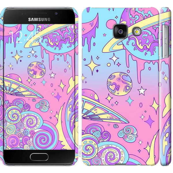 

Чехол на Samsung Galaxy A3 (2016) A310F Розовая галактика (04798)