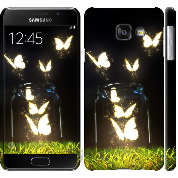 

Чехол на Samsung Galaxy A3 (2016) A310F Светящиеся бабочки (04798)