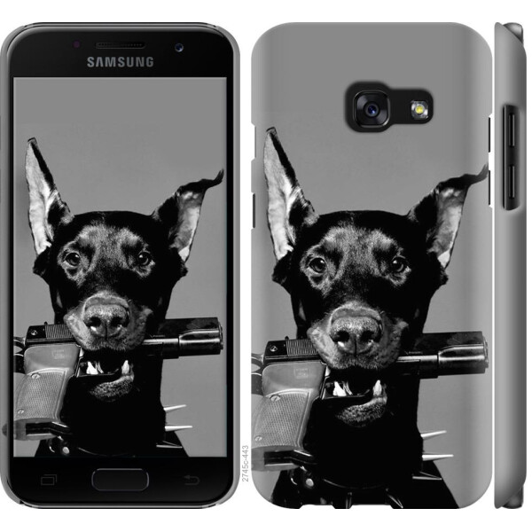 

Чехол на Samsung Galaxy A3 (2017) Доберман (04798)