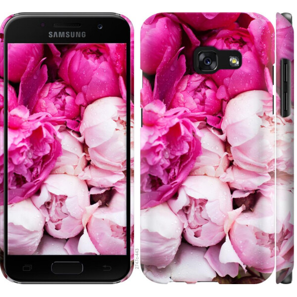 

Чехол на Samsung Galaxy A3 (2017) Розовые пионы (04798)