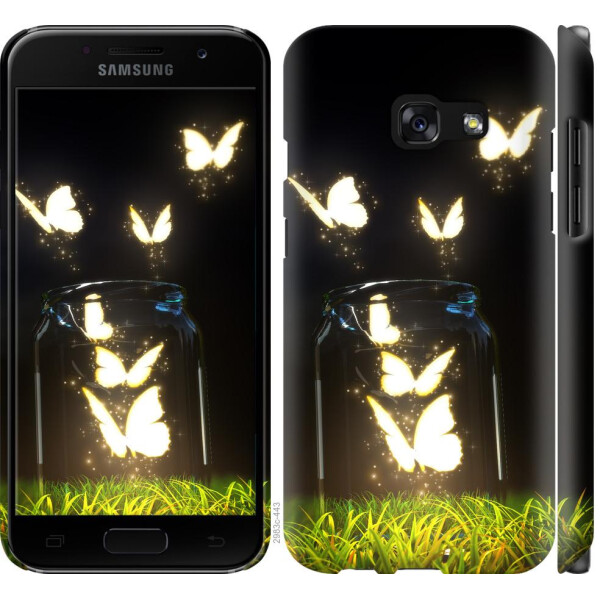 

Чехол на Samsung Galaxy A3 (2017) Светящиеся бабочки (04798)