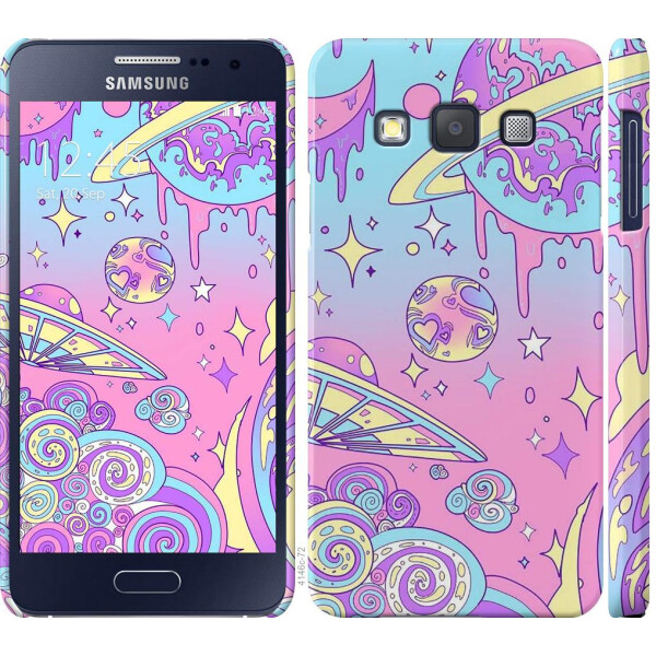 

Чехол на Samsung Galaxy A3 A300H Розовая галактика (04798)