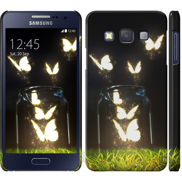 

Чехол на Samsung Galaxy A3 A300H Светящиеся бабочки (04798)