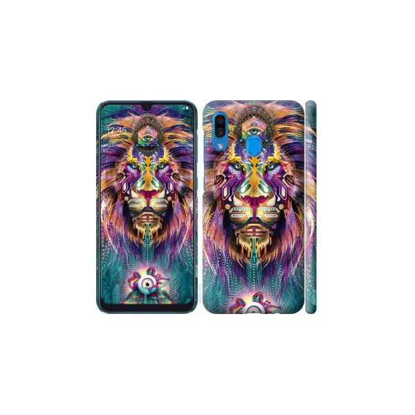 

Чехол на Samsung Galaxy A30 2019 A305F Люминесцентный лев (04798)