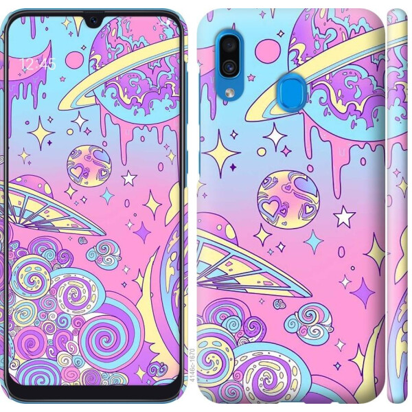 

Чехол на Samsung Galaxy A30 2019 A305F Розовая галактика (04798)