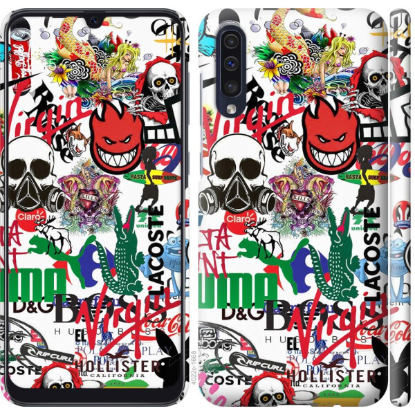 

Чехол на Samsung Galaxy A30s A307F Many different logos (04798)