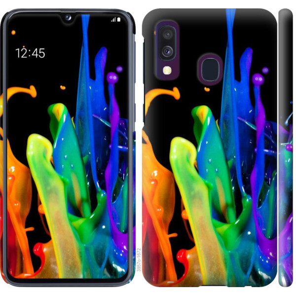 

Чехол на Samsung Galaxy A40 2019 A405F брызги краски (04798)