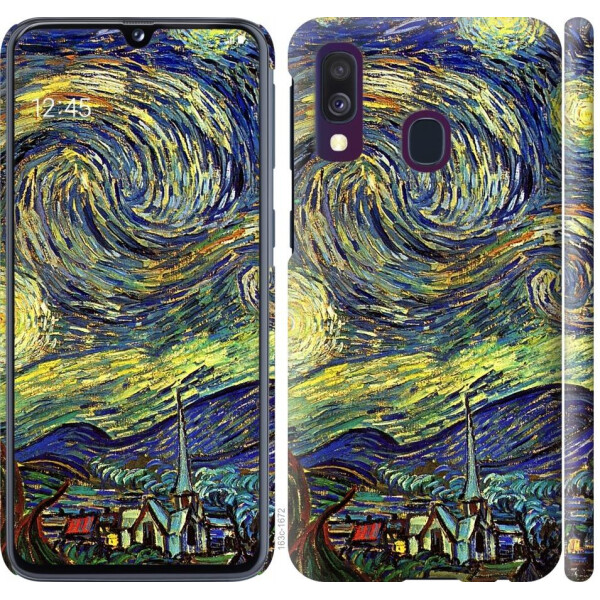 

Чехол на Samsung Galaxy A40 2019 A405F Винсент Ван Гог. Звёздная ночь (04798)