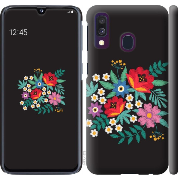 

Чехол на Samsung Galaxy A40 2019 A405F Вышитые цветы (04798)