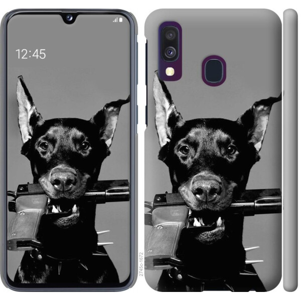 

Чехол на Samsung Galaxy A40 2019 A405F Доберман (04798)