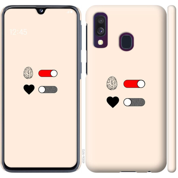 

Чехол на Samsung Galaxy A40 2019 A405F Любовь и ум (04798)