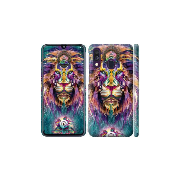 

Чехол на Samsung Galaxy A40 2019 A405F Люминесцентный лев (04798)