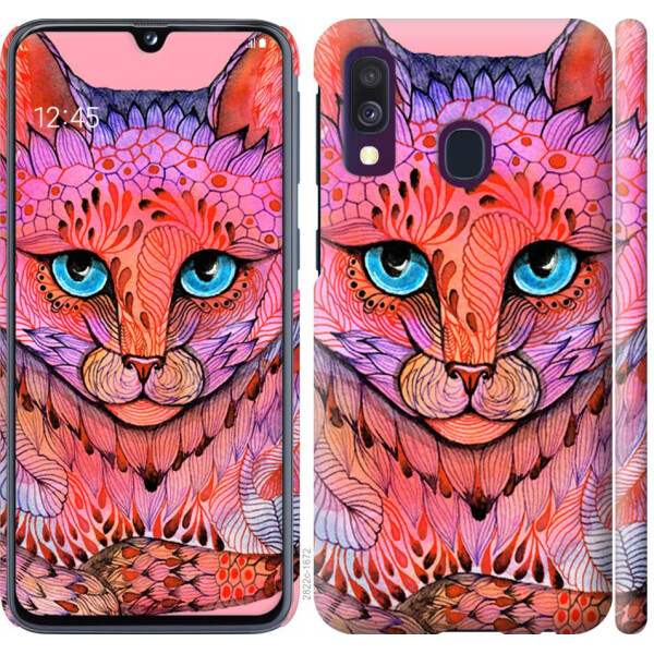 

Чехол на Samsung Galaxy A40 2019 A405F Узорчатая кошка (04798)