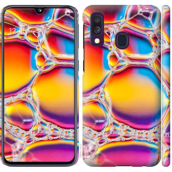 

Чехол на Samsung Galaxy A40 2019 A405F Цветные пузыри (04798)