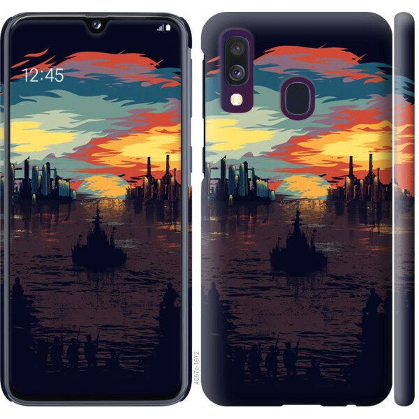 

Чехол на Samsung Galaxy A40 2019 A405F Череп-абстракция (04798)