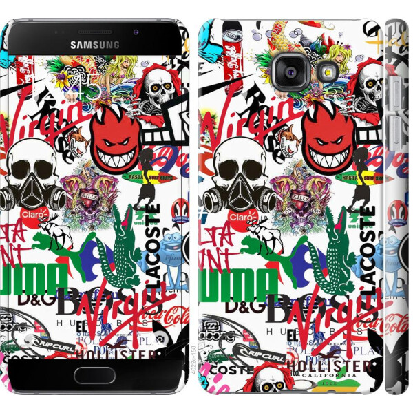 

Чехол на Samsung Galaxy A5 (2016) A510F Many different logos (04798)
