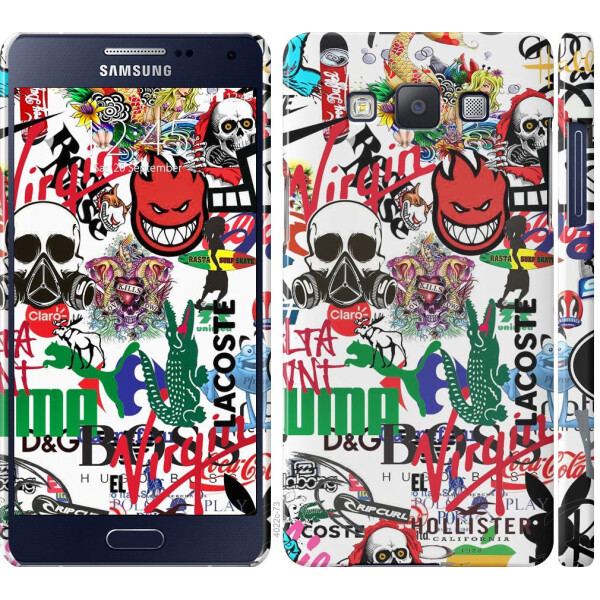 

Чехол на Samsung Galaxy A5 A500H Many different logos (04798)
