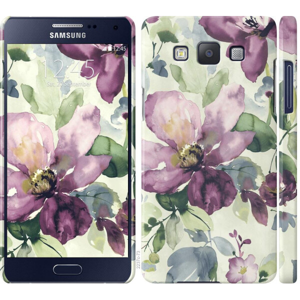 

Чехол на Samsung Galaxy A5 A500H Цветы акварелью (04798)