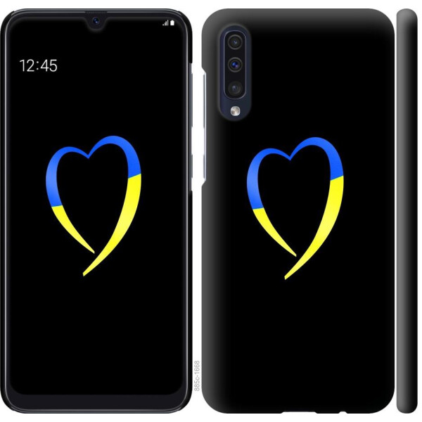 

Чехол на Samsung Galaxy A50 2019 A505F Жёлто-голубое сердце (04798)