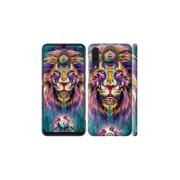 

Чехол на Samsung Galaxy A50 2019 A505F Люминесцентный лев (04798)