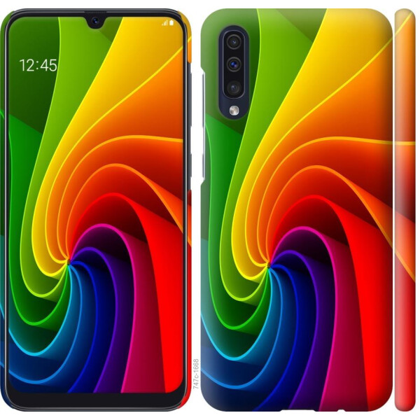 

Чехол на Samsung Galaxy A50 2019 A505F Радужный вихрь (04798)
