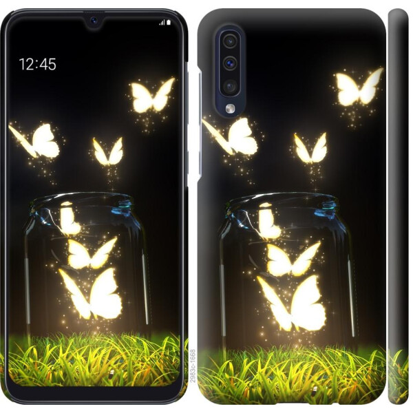 

Чехол на Samsung Galaxy A50 2019 A505F Светящиеся бабочки (04798)