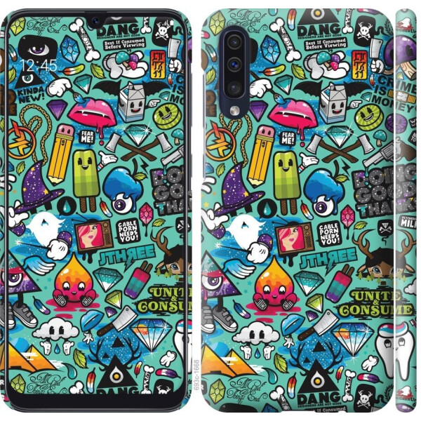 

Чехол на Samsung Galaxy A50 2019 A505F Стикер бомбинг 1 (04798)