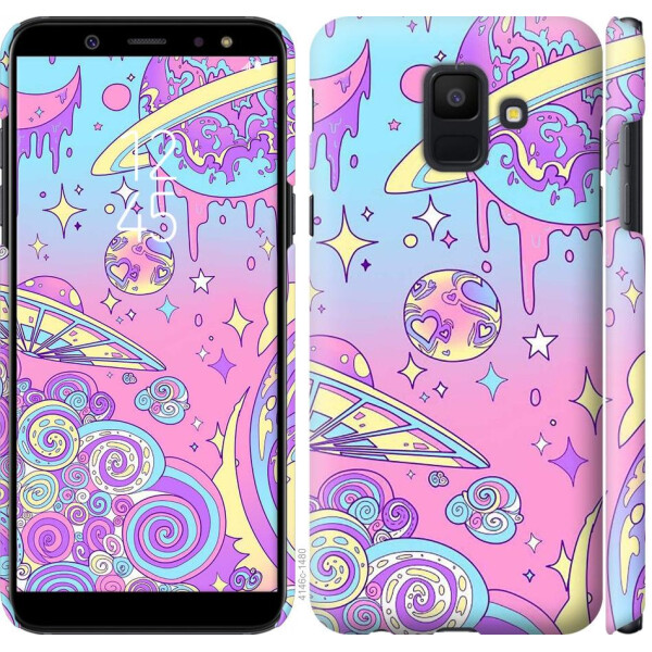 

Чехол на Samsung Galaxy A6 2018 Розовая галактика (04798)