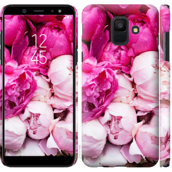 

Чехол на Samsung Galaxy A6 2018 Розовые пионы (04798)
