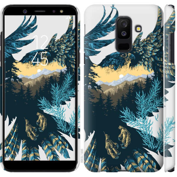 

Чехол на Samsung Galaxy A6 Plus 2018 Арт-орел на фоне природы (04798)