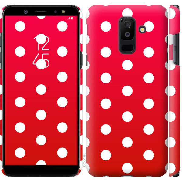 

Чехол на Samsung Galaxy A6 Plus 2018 Градиент, Горошек (04798)