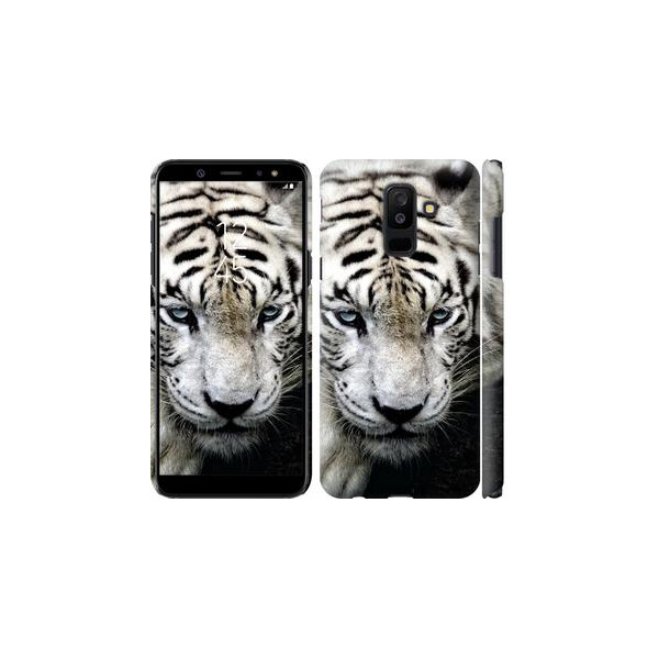 

Чехол на Samsung Galaxy A6 Plus 2018 Грустный белый тигр (04798)