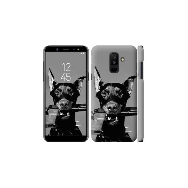 

Чехол на Samsung Galaxy A6 Plus 2018 Доберман (04798)