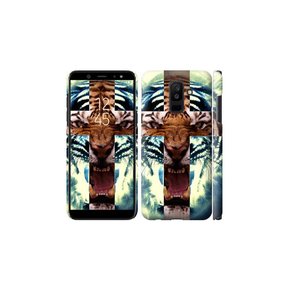 

Чехол на Samsung Galaxy A6 Plus 2018 Злой тигр (04798)
