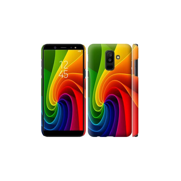 

Чехол на Samsung Galaxy A6 Plus 2018 Радужный вихрь (04798)