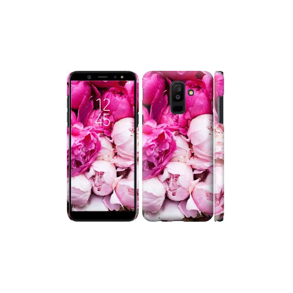 

Чехол на Samsung Galaxy A6 Plus 2018 Розовые пионы (04798)