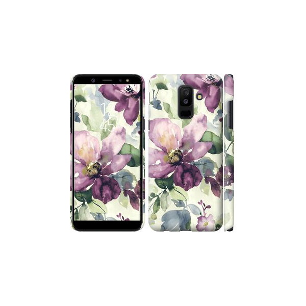 

Чехол на Samsung Galaxy A6 Plus 2018 Цветы акварелью (04798)