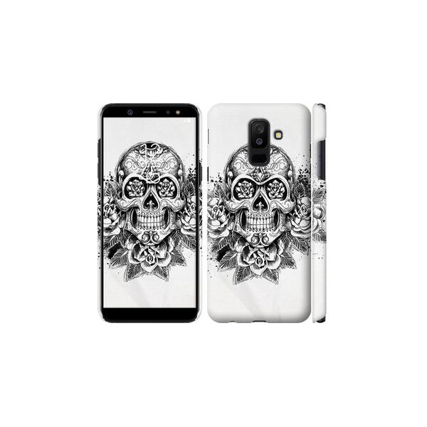 

Чехол на Samsung Galaxy A6 Plus 2018 Череп и розы (04798)
