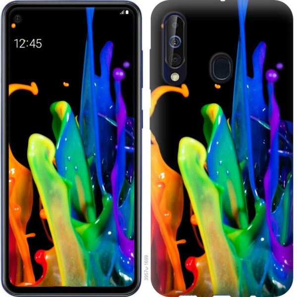 

Чехол на Samsung Galaxy A60 2019 A606F брызги краски (04798)