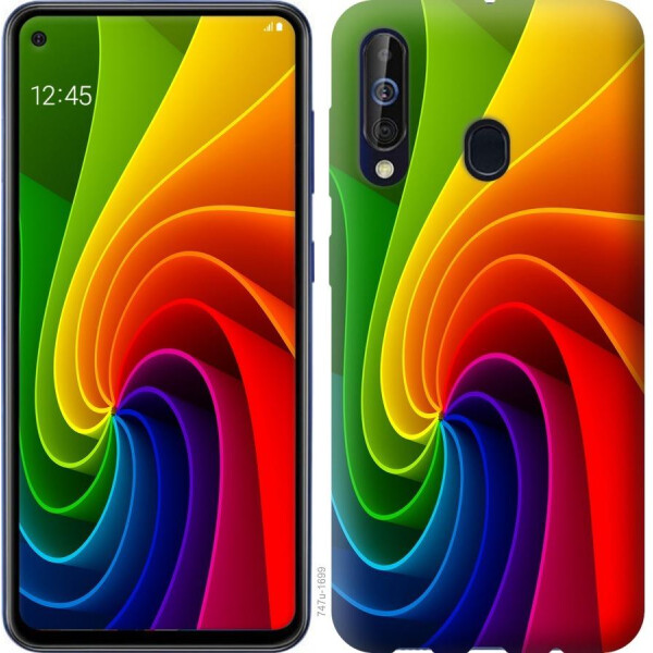 

Чехол на Samsung Galaxy A60 2019 A606F Радужный вихрь (04798)