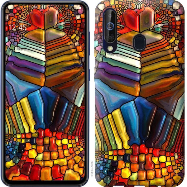 

Чехол на Samsung Galaxy A60 2019 A606F Разноцветный витраж (04798)