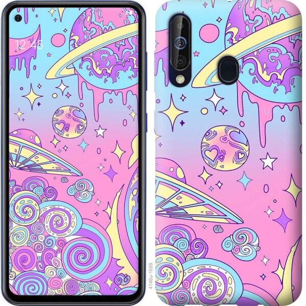

Чехол на Samsung Galaxy A60 2019 A606F Розовая галактика (04798)
