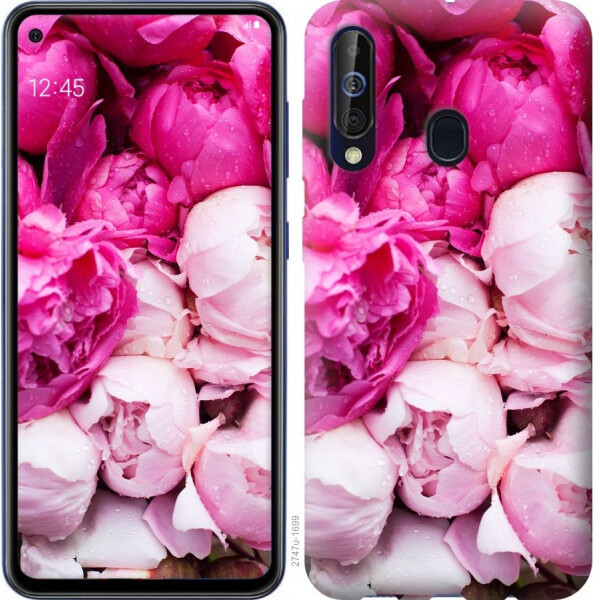 

Чехол на Samsung Galaxy A60 2019 A606F Розовые пионы (04798)