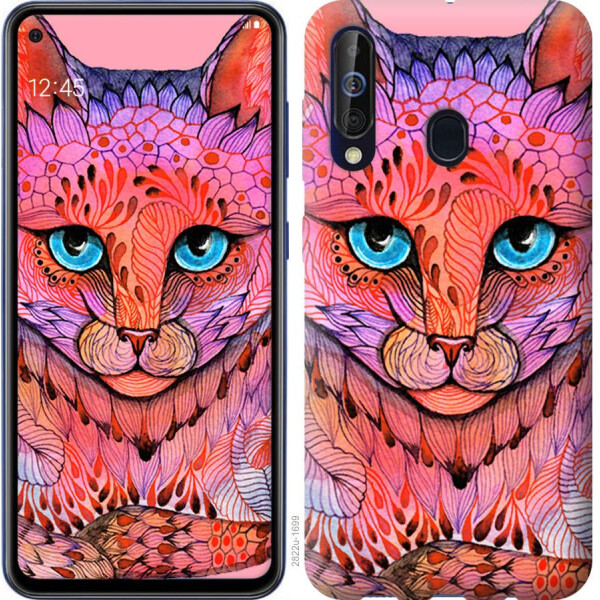 

Чехол на Samsung Galaxy A60 2019 A606F Узорчатая кошка (04798)