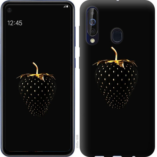 

Чехол на Samsung Galaxy A60 2019 A606F Черная клубника (04798)