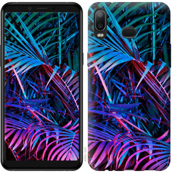 

Чехол на Samsung Galaxy A6s Папоротник под ультрафиолетом (04798)